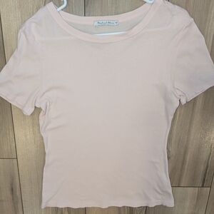 Michael Stars Light Pink Short Sleeve Tee